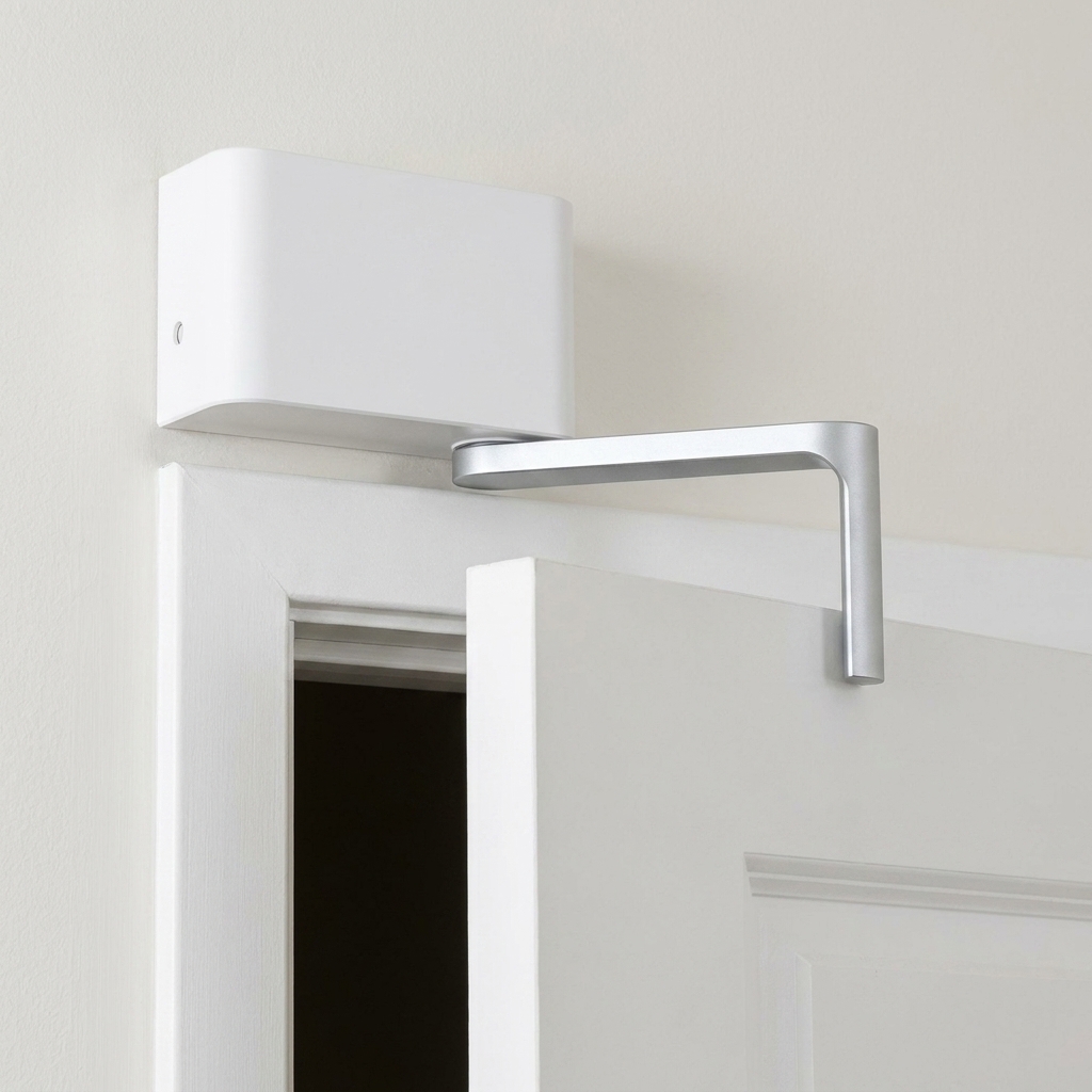 The Guard installed above an open door